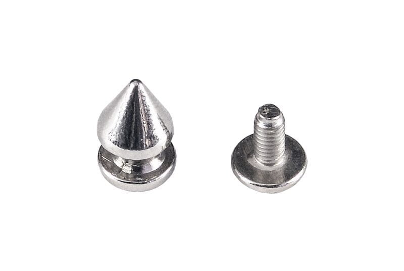 Ćwieki stożki metalowe 8/12 mm nikiel