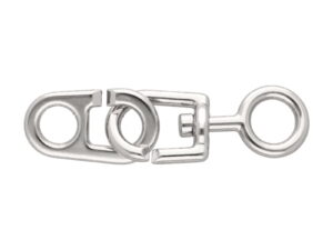 Karabińczyk metalowy 12 mm yme0183(0270) nikiel połysk