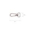 Karabińczyk metalowy 14x34 mm 0325-0025 nikiel