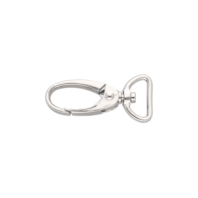 Karabińczyk metalowy 15 mm 0037 krab nikiel połysk