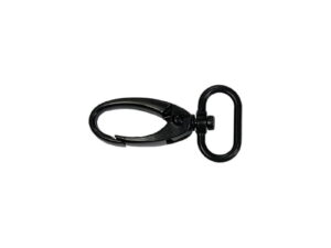 Karabińczyk metalowy 20 mm 0037 krab czarny mat