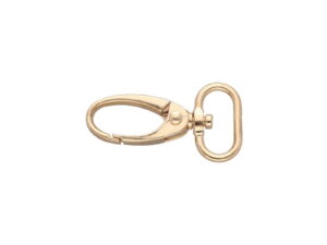 Karabińczyk metalowy 20 mm 0037 krab jasne złoto