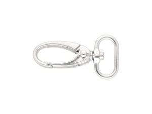 Karabińczyk metalowy 20 mm 0037 krab nikiel połysk