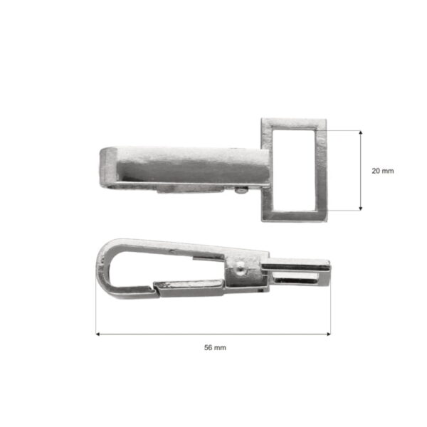 Karabińczyk metalowy 20 mm rf-70 nikiel