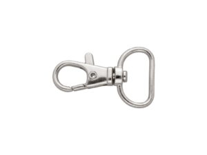 Karabińczyk metalowy 20 mm rybka 5,8g nikiel