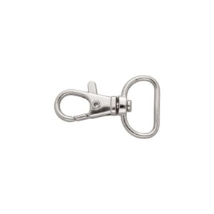 Karabińczyk metalowy 20 mm rybka 5,8g nikiel