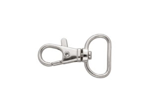 Karabińczyk metalowy 20 mm rybka 5,8g nikiel