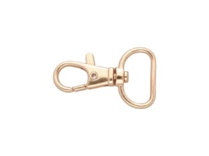 Karabińczyk metalowy 20 mm rybka 6 g złoto