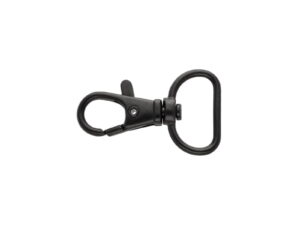 Karabińczyk metalowy 20 mm rybka 6,0g czarny mat