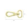 Karabińczyk metalowy 22 mm rf-877 złoty