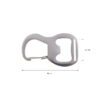 Karabińczyk metalowy 24 mm otwieracz nikiel mat