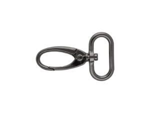 Karabińczyk metalowy 25 mm 0037 krab czarny nikiel