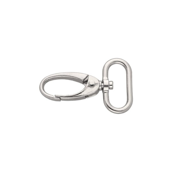 Karabińczyk metalowy 25 mm 0037 krab nikiel połysk