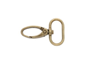 Karabińczyk metalowy 25 mm 0037 krab stare złoto