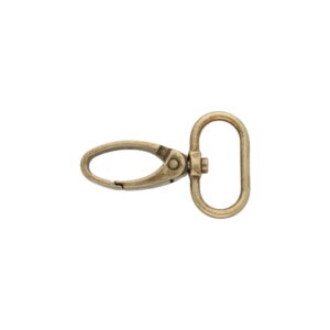 Karabińczyk metalowy 25 mm 0037 krab stare złoto