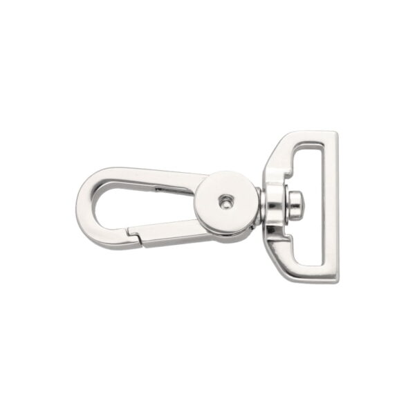 Karabińczyk metalowy 25 mm yme0586(0267a) nikiel połysk