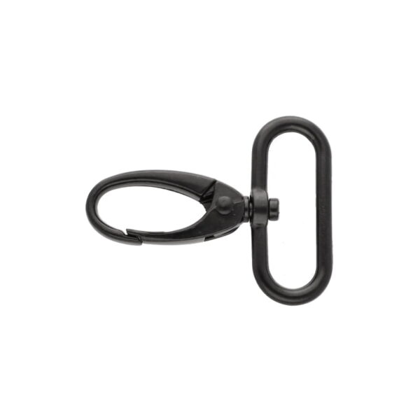 Karabińczyk metalowy 32 mm 0037 krab czarny mat