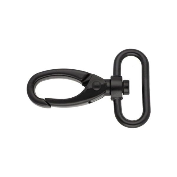 Karabińczyk metalowy 32 mm 0152 krab czarny mat