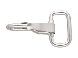 Karabińczyk metalowy 32 mm c082 nikiel połysk