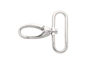 Karabińczyk metalowy 38 mm 0037 krab nikiel połysk