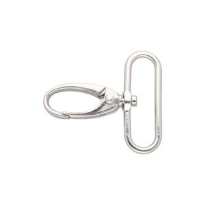 Karabińczyk metalowy 38 mm 0037 krab nikiel połysk