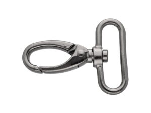 Karabińczyk metalowy 38 mm rf-111 krab czarny nikiel