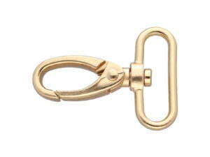 Karabińczyk metalowy 38 mm rf-111 krab jasne złoto