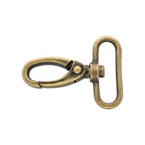 Karabińczyk metalowy 38 mm rf-111 krab stare złoto