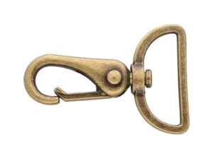 Karabińczyk metalowy 38 mm rf-175 stare złoto