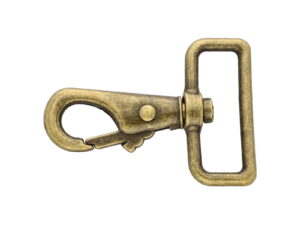 Karabińczyk metalowy 38 mm rf-178 stare złoto