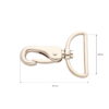 Karabińczyk metalowy 38 mm yme3112(0276) jasne złoto