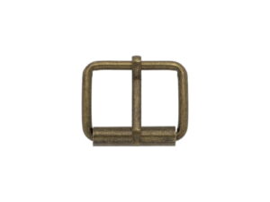 Klamra rymarska jednozaczepowa 25/20/3 mm stare złoto drut