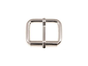 Klamra rymarska jednozaczepowa 27/20/5 mm nikiel połysk drut