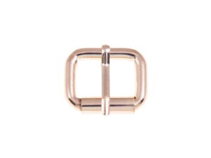 Klamra rymarska jednozaczepowa 27/20/6 mm jasne złoto drut