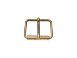 Klamra rymarska jednozaczepowa 30/25/3 mm stare złoto drut