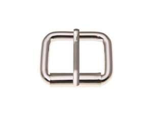 Klamra rymarska jednozaczepowa 33/25/6 mm nikiel połysk drut