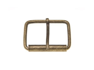 Klamra rymarska jednozaczepowa 40/30/3,5 mm stare złoto 2 drut