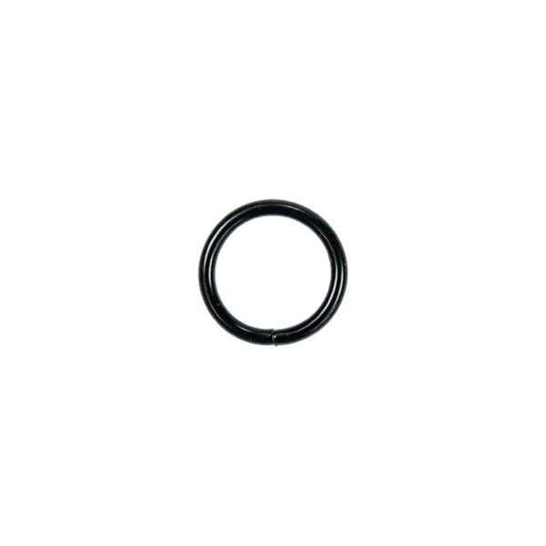 Kółko metalowe 20/3 mm czarny mat drut