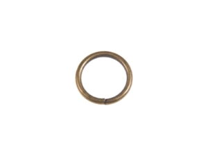 Kółko metalowe 20/3 mm stare złoto drut