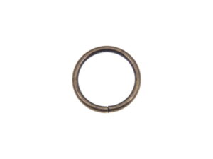 Kółko metalowe 25/3 mm stare złoto drut