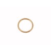 Kółko metalowe 25/3 mm złoto drut
