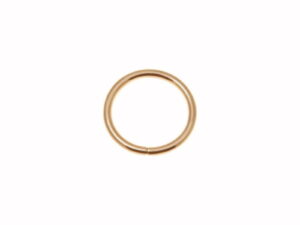 Kółko metalowe 25/3 mm złoto drut