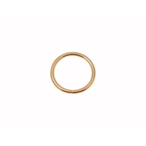 Kółko metalowe 25/3 mm złoto drut