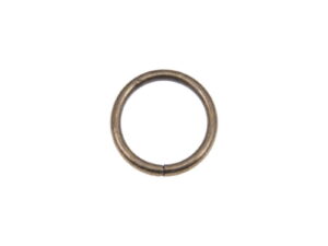 Kółko metalowe 25/3,5 mm stare złoto drut