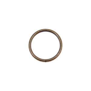Kółko metalowe 30/3 mm stare złoto drut