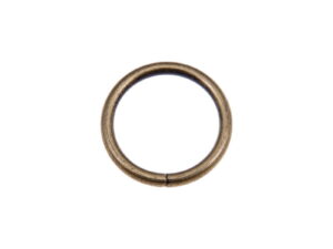 Kółko metalowe 30/4 mm stare złoto drut