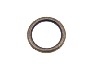 Kółko metalowe 30/5 mm stare złoto odlew