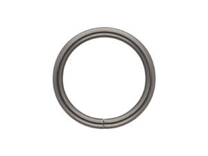 Kółko metalowe 38/5 mm czarny nikiel drut