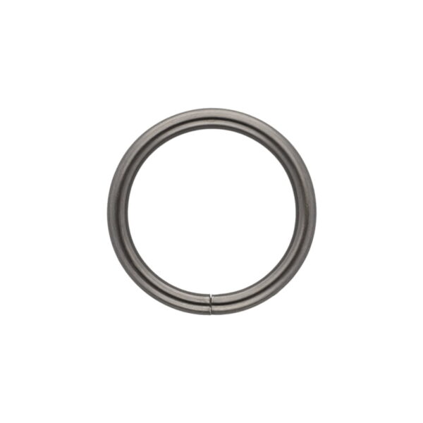 Kółko metalowe 38/5 mm czarny nikiel drut