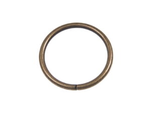 Kółko metalowe 40/4 mm stare złoto drut